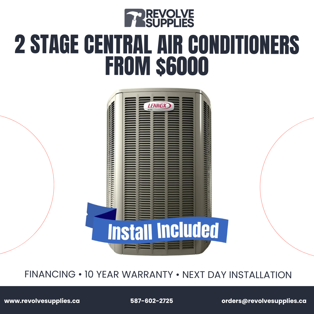 Lennox EL18KCV Variable-Capacity Air Conditioner Installation in Calgary